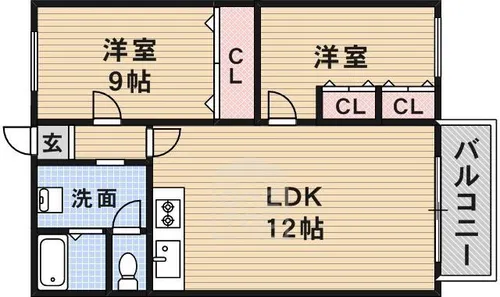 アイブライト【1階】の間取り