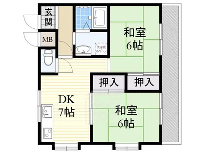 大塚チェリーハイツエイト【3階】の間取り