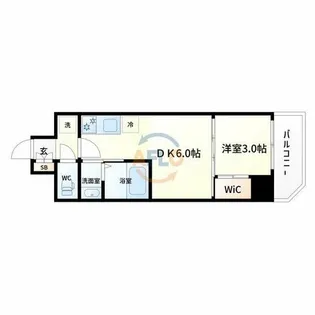ソルテラス四天王寺前夕陽ヶ丘【11階】の間取り