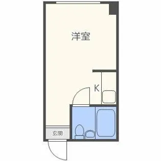 ラパンジール京町堀【2階】の間取り