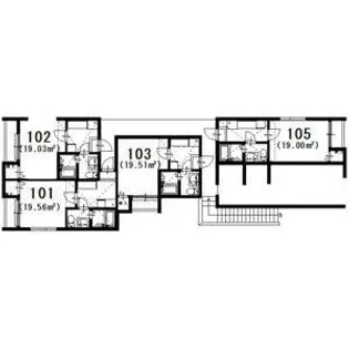 ヒロアーカ新守山【1階】の間取り