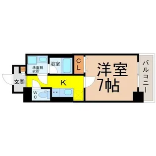 ドゥナーレ内浜町【6階】の間取り