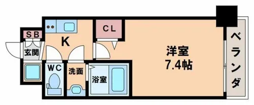 フォーリアライズ天王寺ヴァロール【10階】の間取り