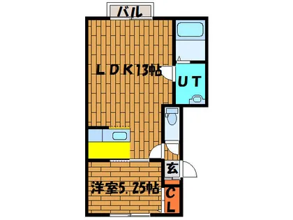 ラシンハイム【201号室】の間取り