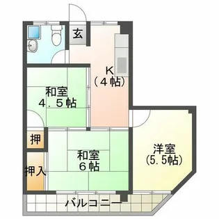 ミノルマンション【1階】の間取り