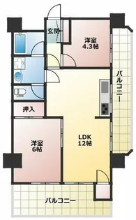 サンシャイン垂水【4階】の間取り