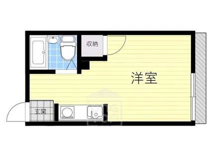 ハイツフミノ茨木【2階】の間取り