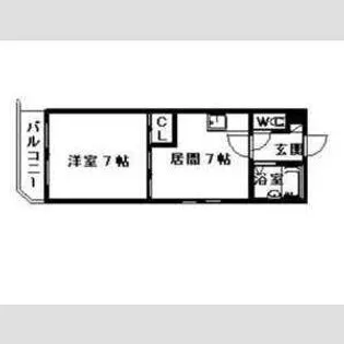 ラ・フォーレ新札幌【401号室】の間取り