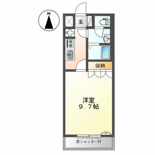 ブライトB【1階】の間取り
