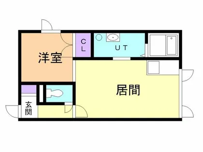 クオーク【101号室】の間取り