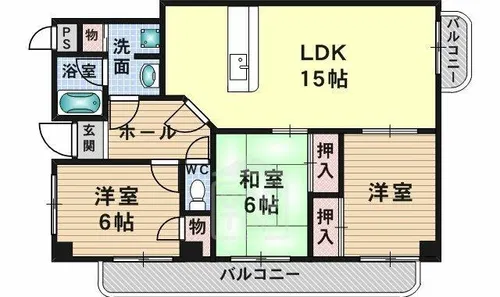プルミエール春日丘【3階】の間取り
