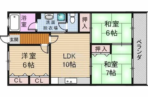 グランドハイツ【3階】の間取り