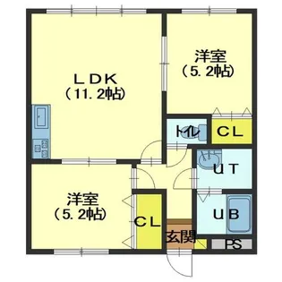 ヴェリテ【201号室】の間取り
