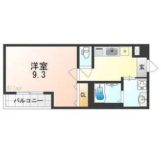 フジパレス上野芝Ⅲ番館【2階】の間取り