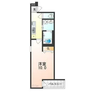 フジパレス上野芝Ⅲ番館【2階】の間取り