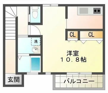 リブフラット塩屋【2階】の間取り