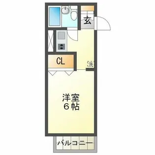 水島マンション【1階】の間取り