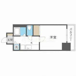 グラマシー心斎橋東【801号室】の間取り