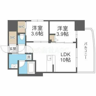 コンフォリア・リヴ大阪本町【5階】の間取り