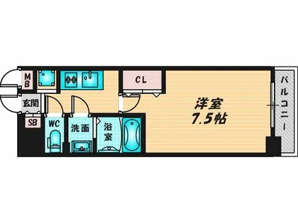 Luxe今里Ⅱ【12階】の間取り