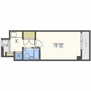 エルデ大手前【1102号室】の間取り