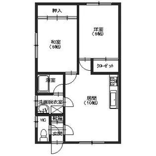グラシア湯川2丁目【C号室】の間取り