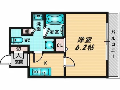 セイワパレス大今里【3階】の間取り