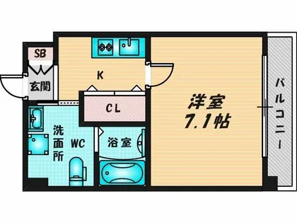 JPレジデンス大阪城東Ⅱ【10階】の間取り