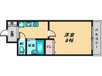 エスリード深江橋【7階】の間取り