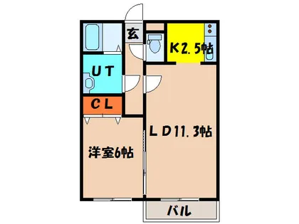 コンフォートパレス花園【2階】の間取り