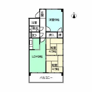 丸岡ビル【501号室】の間取り