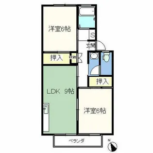 サンビレッジ知立A棟【201号室】の間取り