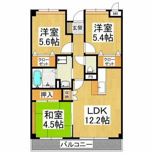 toU狭山【2階】の間取り