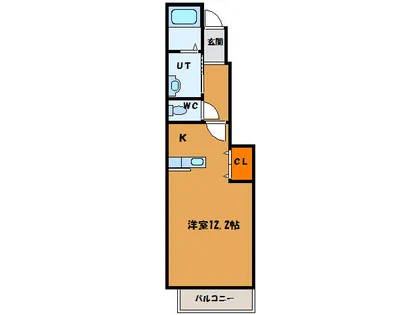 グロリアスカーサ本町【1階】の間取り