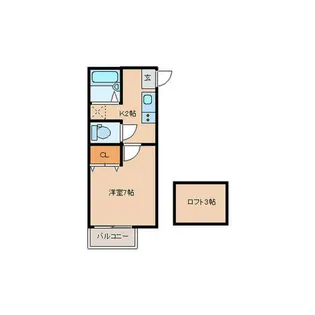 アルブル博多駅東Ⅰ【102号室】の間取り