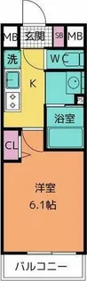 ラグゼナ上前津【8階】の間取り