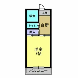 アンビシャス青山【4F号室】の間取り