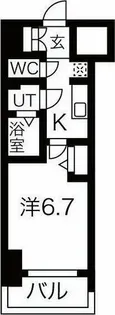 メイクス鶴舞Ⅱ【6階】の間取り