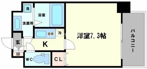 CASSIA福島駅前【6階】の間取り