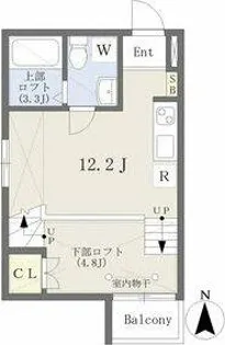 Solid名駅南【1階】の間取り