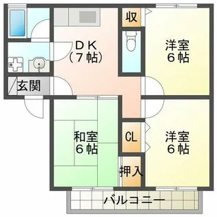 ソフィア清水A【2階】の間取り