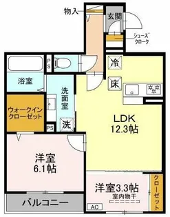 メゾンドソルテ【1階】の間取り