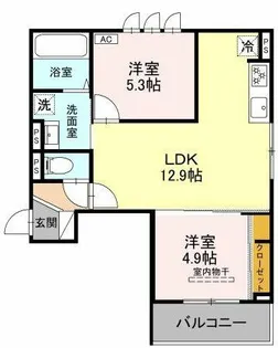 メゾンドソルテ【3階】の間取り