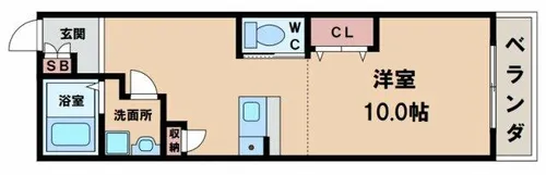 グランデール英Ⅱ【3階】の間取り