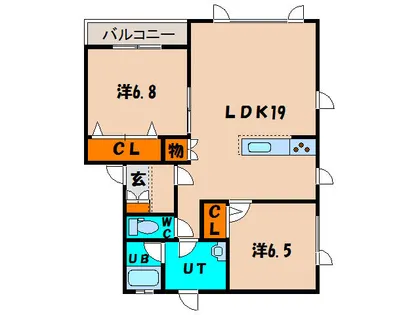 ル・レーヴ【1階】の間取り