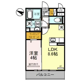 アビタシオン花房【1階】の間取り