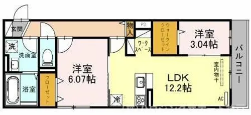 レリヤンファミリオⅧ【2階】の間取り