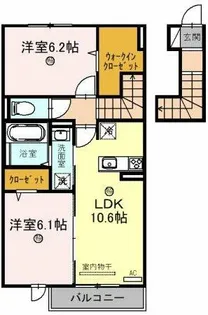 ルートサンヨウ【2階】の間取り