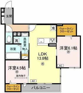 La Maison 林崎【2階】の間取り