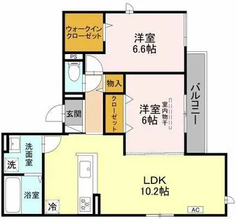 D-room 沢野南【2階】の間取り